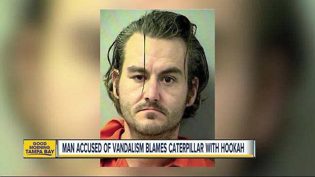 FL man wrecks liquor shop, blames "caterpillar"