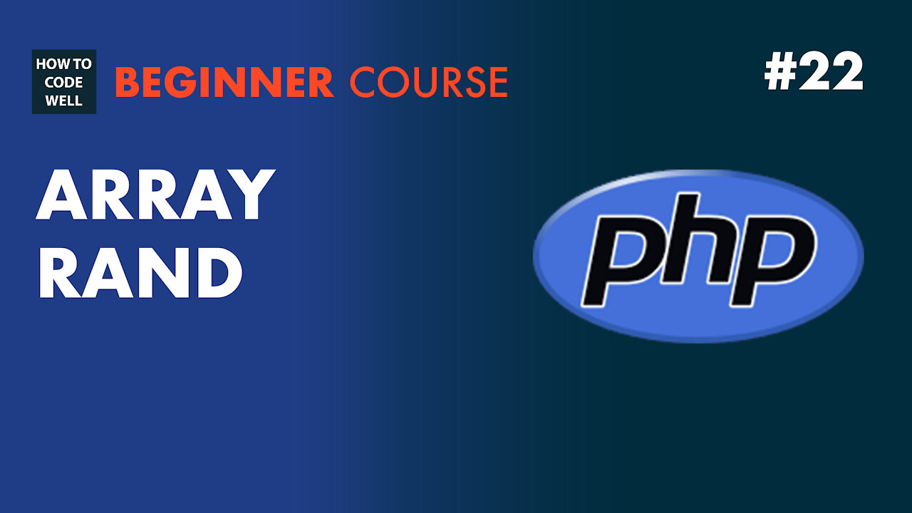 22: How to get a random PHP array element - PHP Array Course