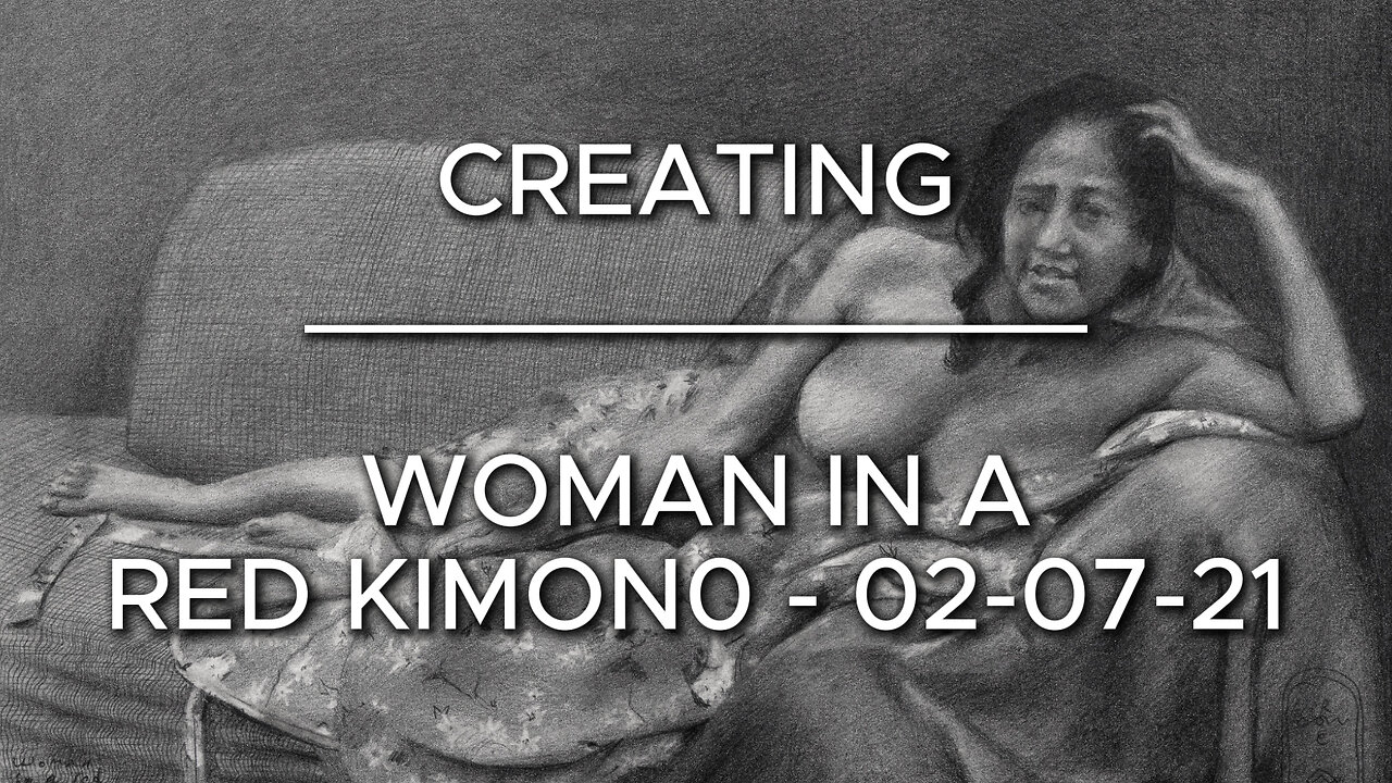 Creating Woman in a Red Kimono – 02-07-21