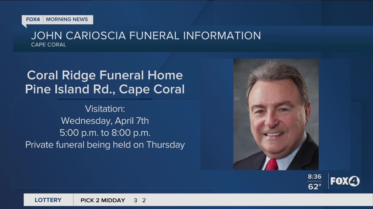 Former council member John Carioscia to be laid to rest