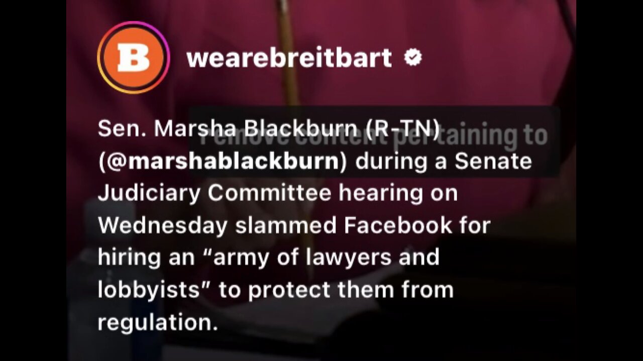 Captioned - Sen. Blackburn slammed Meta CEO for hiring the army of lawyers