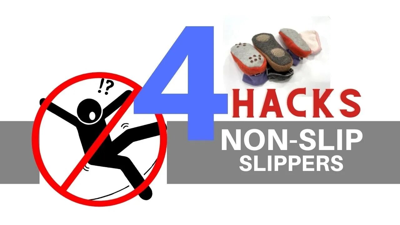 4 Easy Ways To Make Your Slippers Non-Slip // Simple DIY Hacks