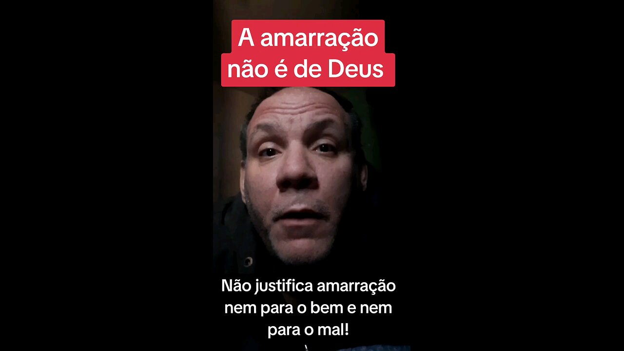 A amarração não é de Deus