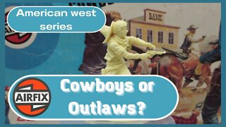 Airfix 1/32 Scale American West series Plastic Toy Figures. Cowboys. Wild West.