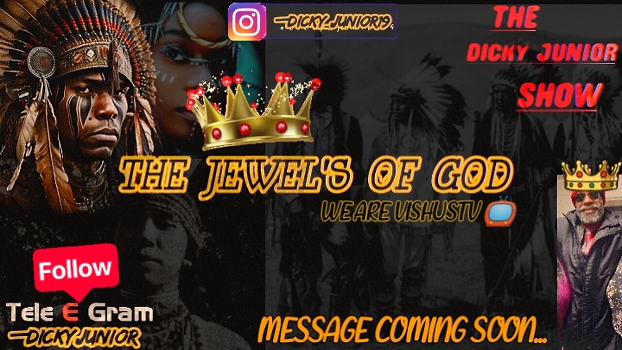 "The Dicky Junior SHOW" The Jewel's👑Of GOD... "COMING SOON" ON TELEGRAM @DickyJunior Channel...