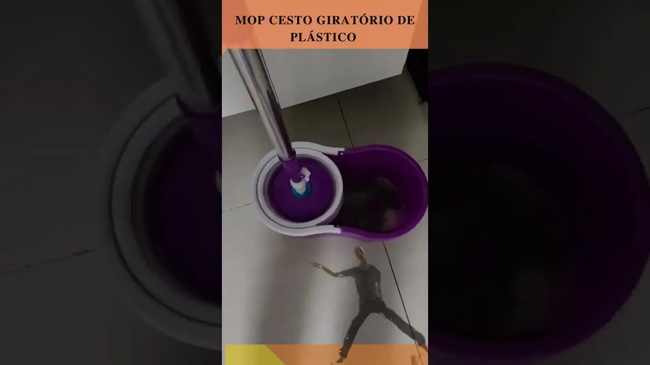 Mop Cesto Giratório De Plástico Rodo Esfregao Limpeza Facil - Cores 😋 @ScanPlay 😋 30/11/2022 ⬇️