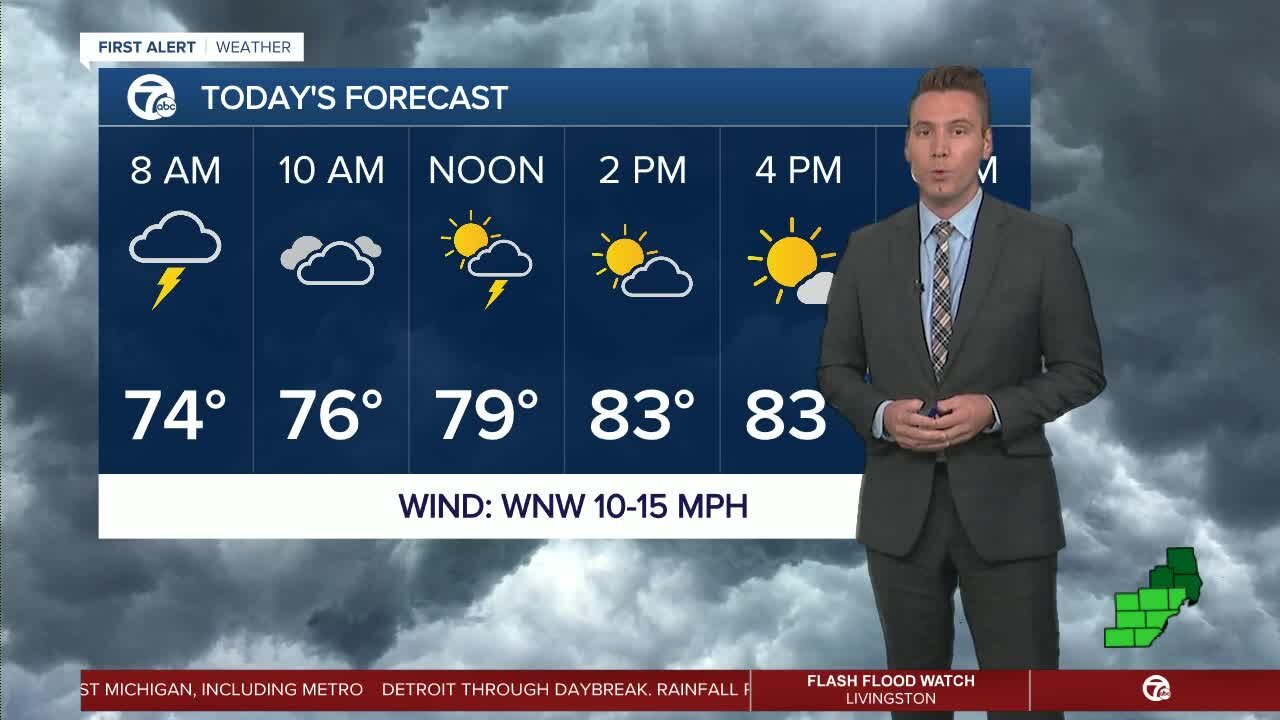 Some storms possible on Thursday morning