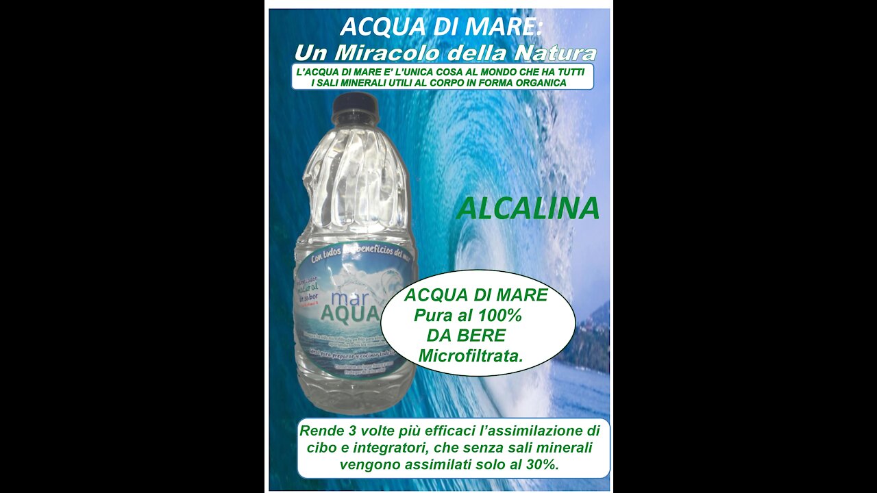 Acqua di mare: un pieno di oligoelementi