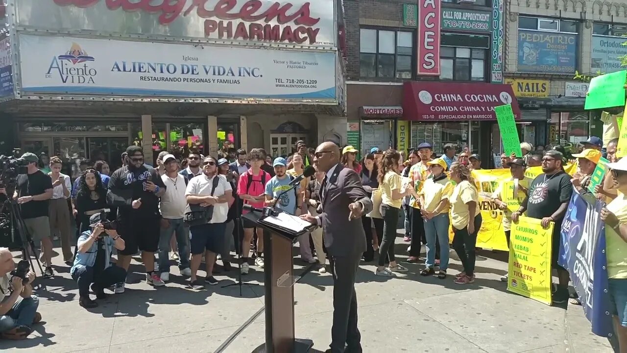 Street Vendor Project Corona Plaza Rally 8/2/23 #nyc #queens #newyorkcity #streetvendor #vendors