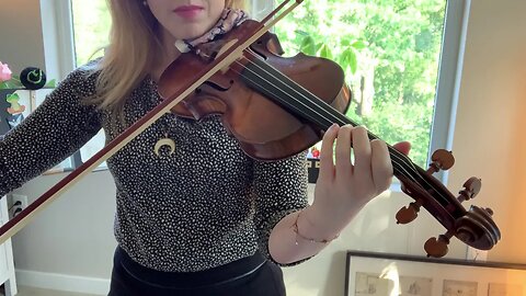 1 Octave E Natural Minor Scale Violin Tutorial