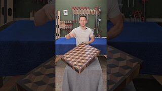 Massive 3D Cube Chopping Block #short #shorts #shortvideo #shortsvideo #woodworking