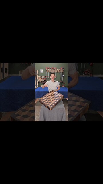 Massive 3D Cube Chopping Block #short #shorts #shortvideo #shortsvideo #woodworking