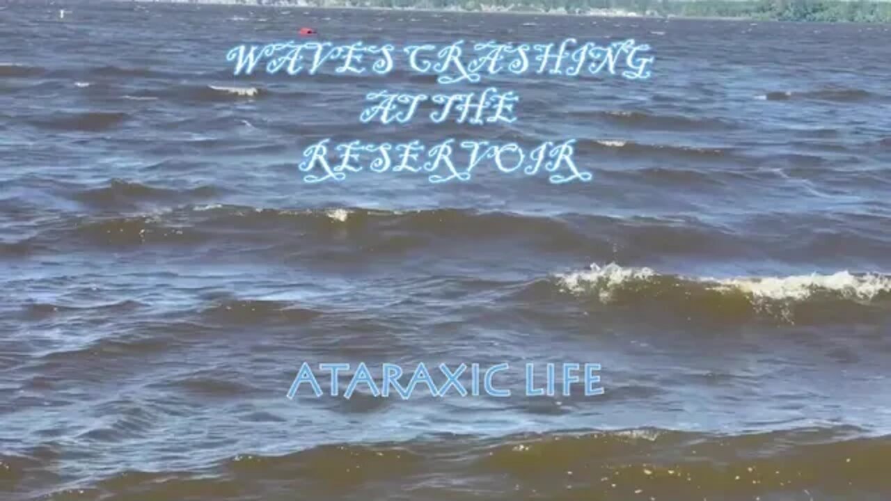 Rest, Study, or Sleep for 1 hour - Waves Crashing at the Reservoir(Lake)