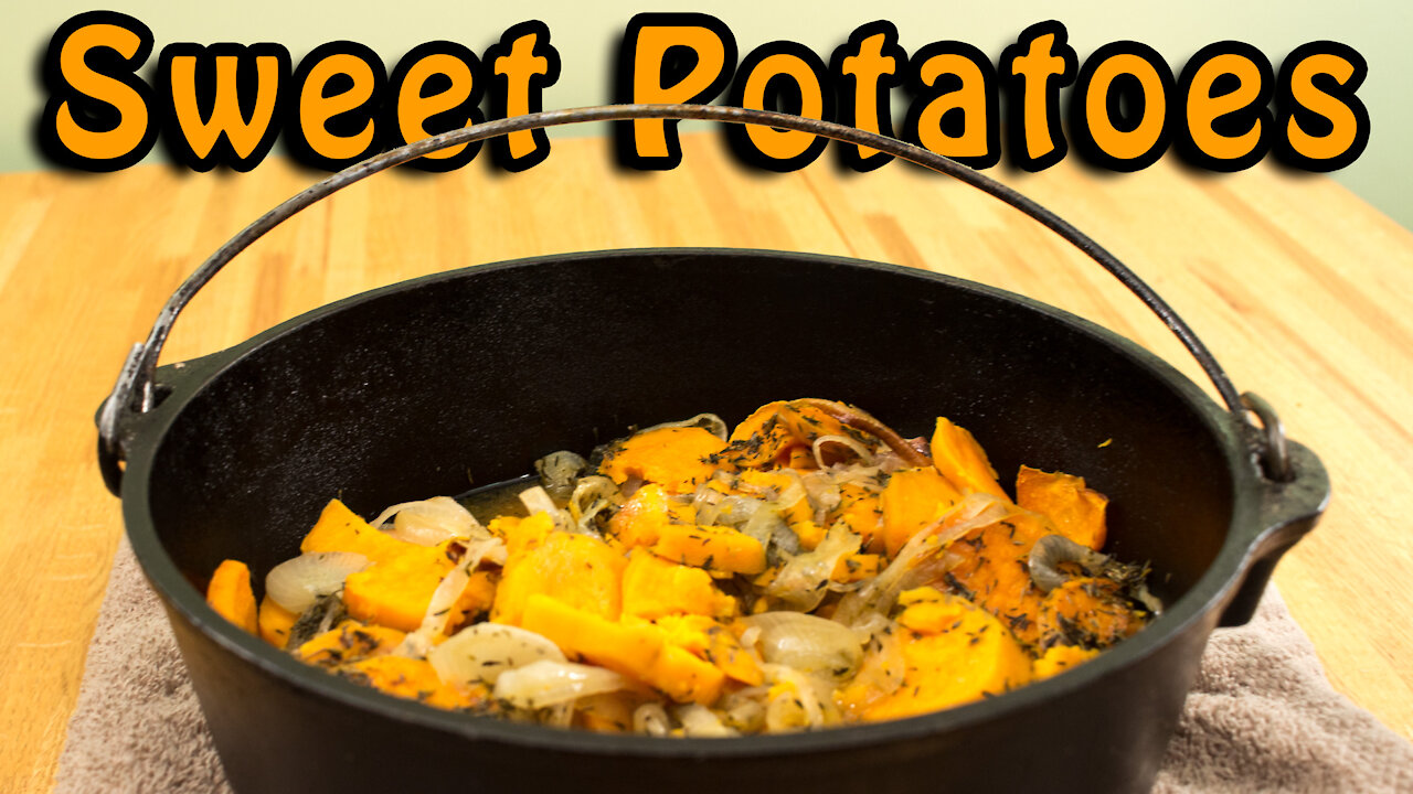 Dutch Oven Sweet Potatoes and Onions