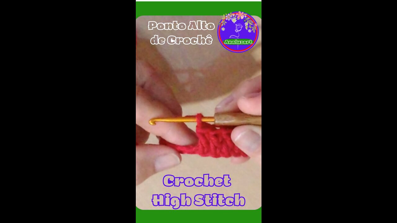 PONTO ALTO E DICA DE CROCHÊ - CROCHETANDO COM AMOR #shorts