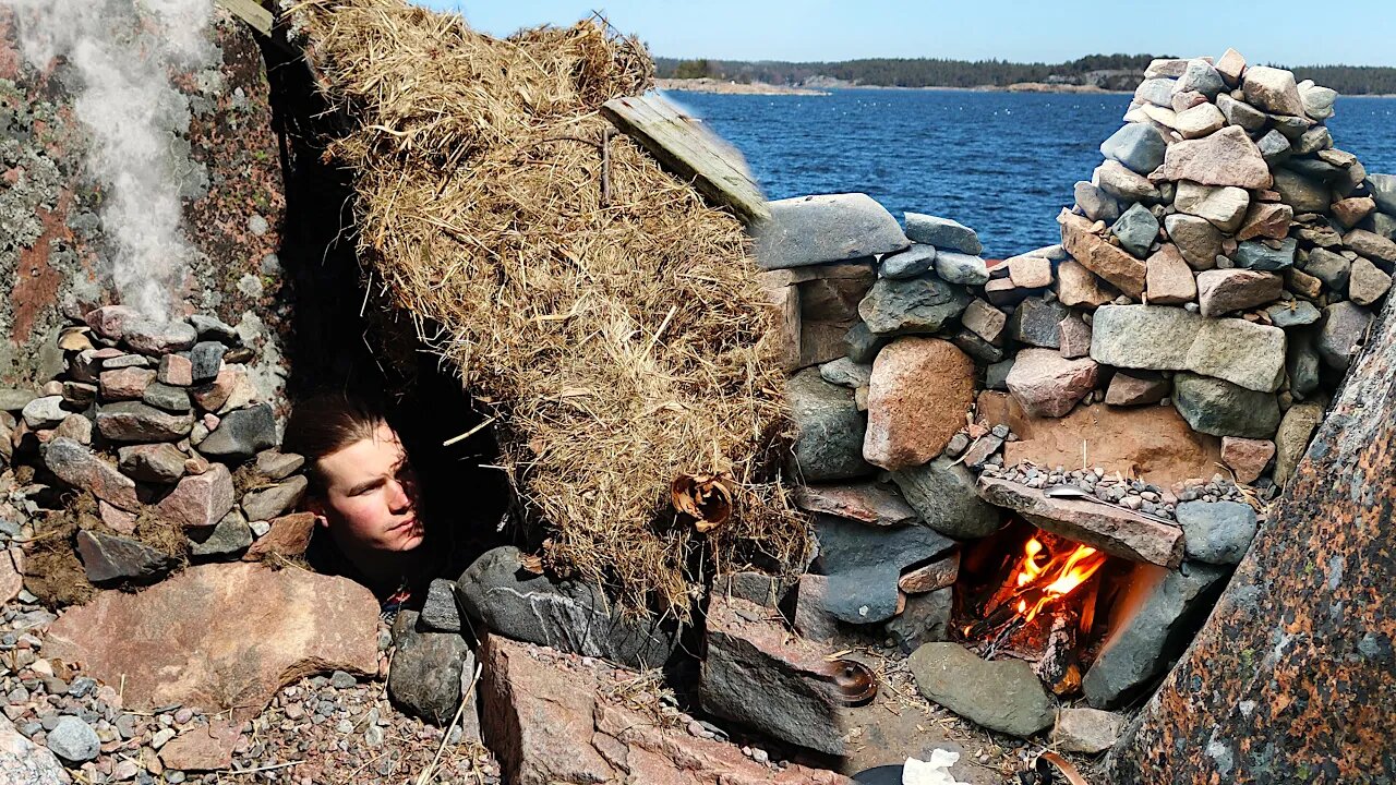 Storm Ruined my Shelter! REBUILD: 3 Day Bushcraft on the Beach