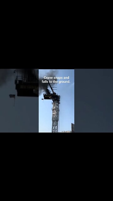 Crane falls on to A New York City Street.