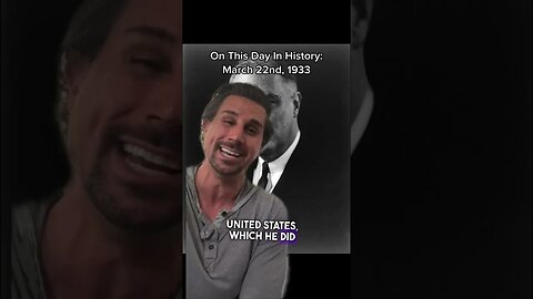 TODAY IN HISTORY: 3/22/1933 #shorts