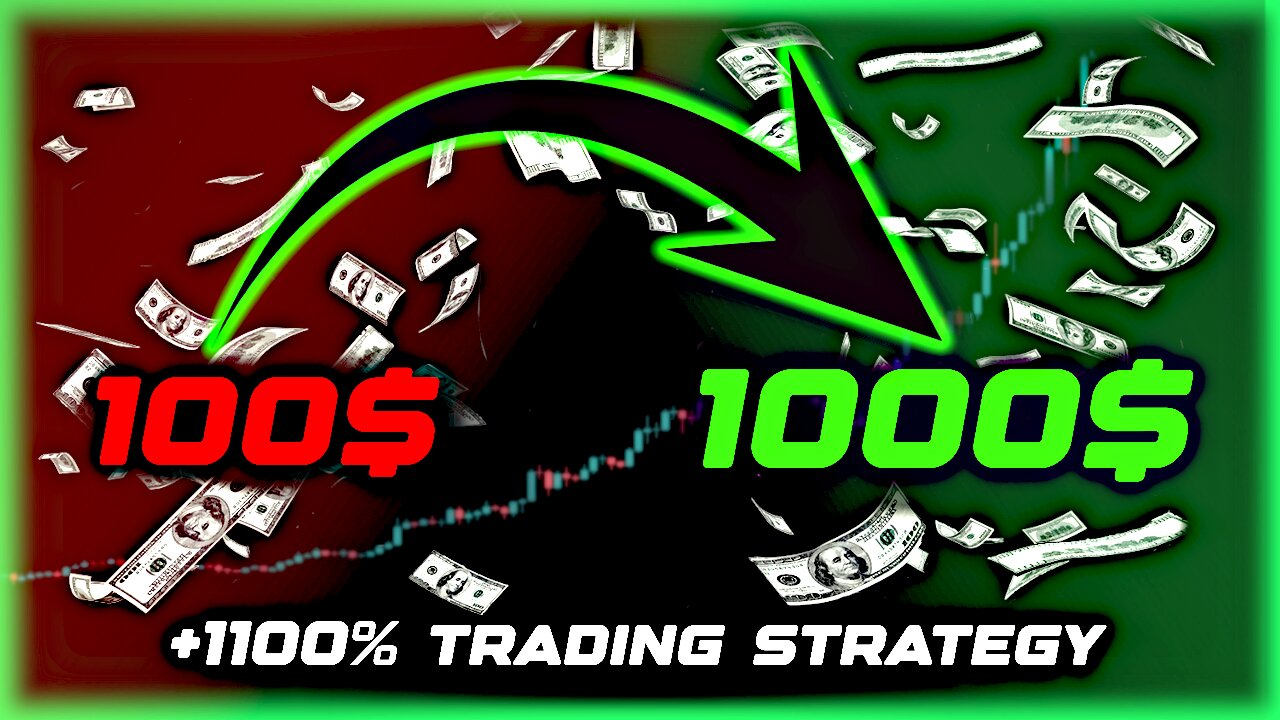 Turning 100$ into 1000$ - Crypto trading strategy REVEALED (+1000% backtested)