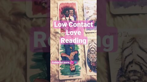 Low Contact - No Contact Love Reading 🦋 Tarot Shorts