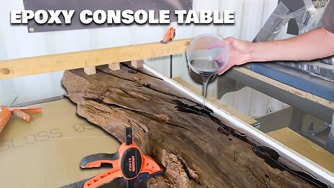EPOXY CONSOLE TABLE BUILD - start to finish