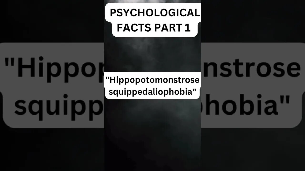 Psychological Facts Part 1 #shorts #psychologicalfacts #phobia