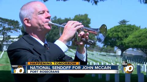 Trumpeters sound off for John McCain's funeral