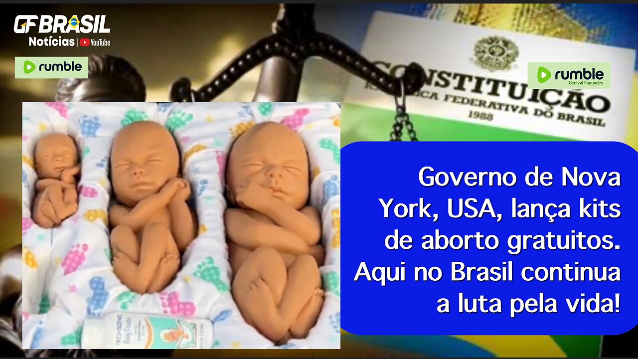 Governo de Nova York, USA, lança kits de aborto gratuitos. Aqui no Brasil continua a luta pela vida!