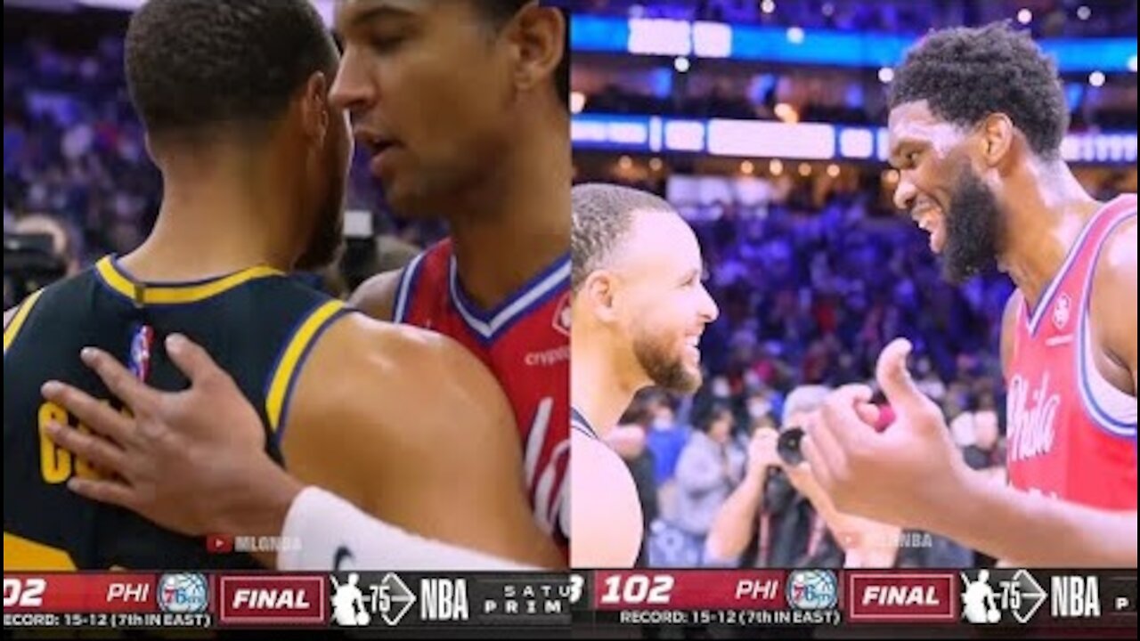 Steph gives his best respect to Thybulle and Embiid 🙌
