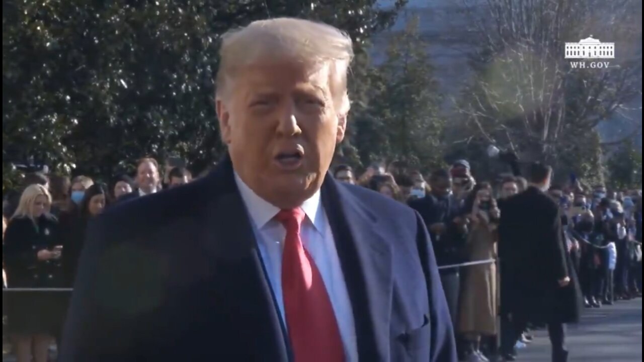 President Trump Speaks On Impeachment, Big Tech Censorship, And 25th Amendment