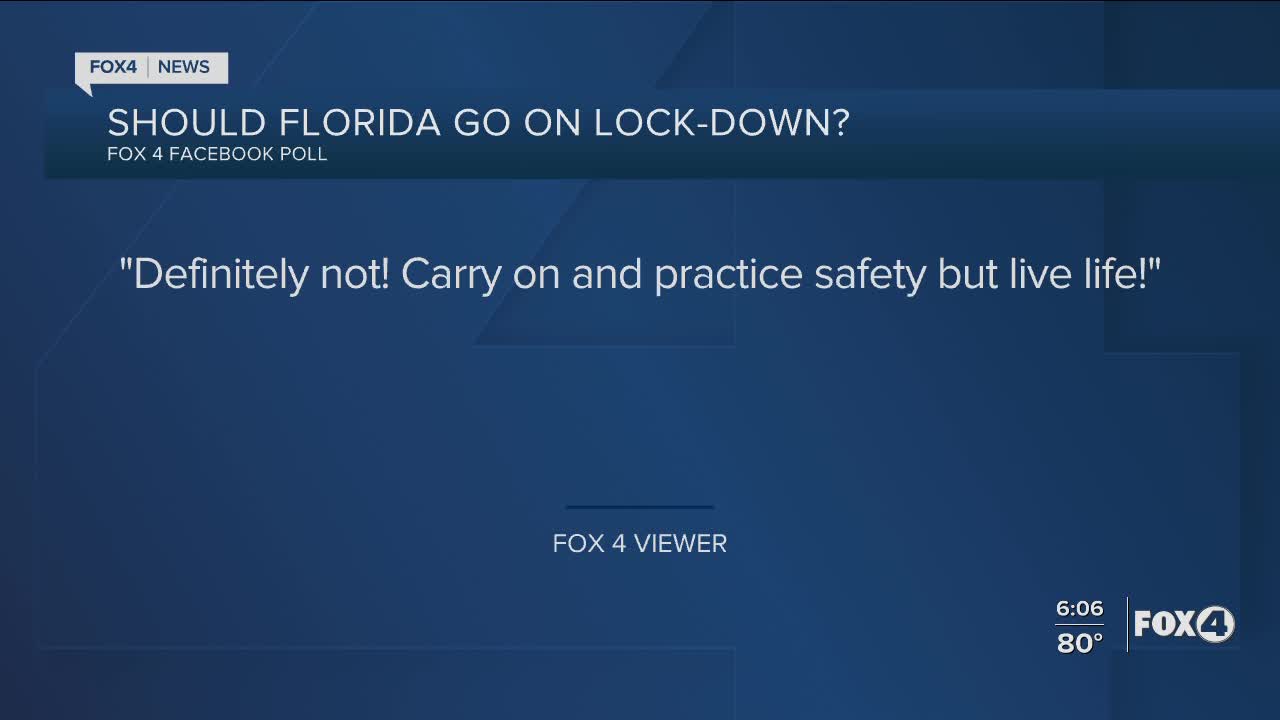 How local Floridians feel about a lockdown