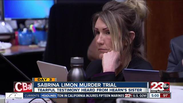 Day 3 of the Sabrina Limon murder trial: Jonathan Hearn's family testifies