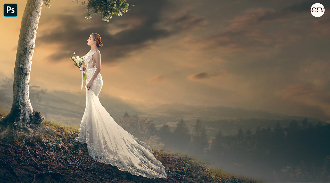 From Nature to Art Mastering Outdoor Wedding Photo Manipulation with Photoshop