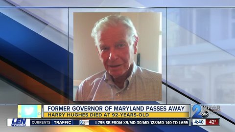 Former Maryland Governor Harry Hughes passes away at 92