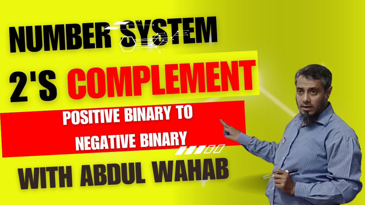 Number System 2s complement method, how to convert positive binary into negative binary