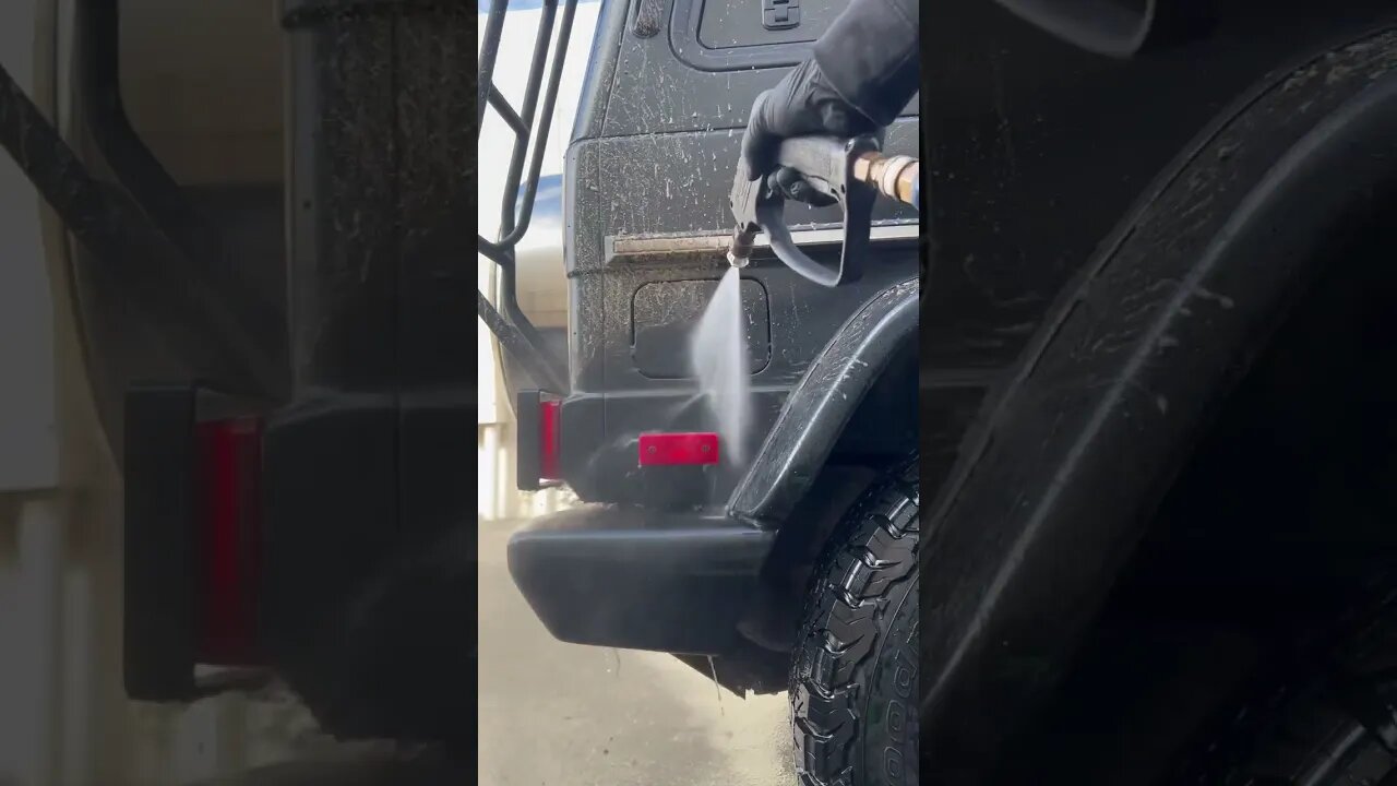 POV: You took your G-wagon off road & just brought it by the shop to get it clean again #gwagon