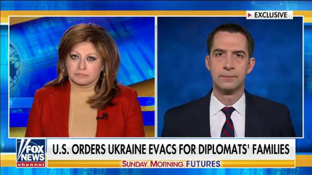 Biden 'bears a lot of the blame' for Russia's deployment of troops to Ukraine's border: Sen. Cotton