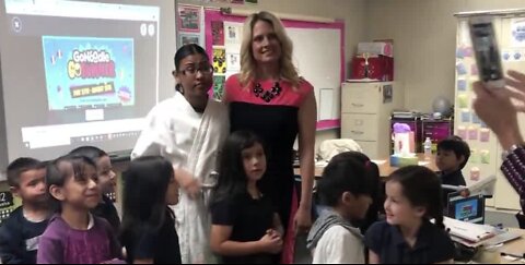 Gragson Elementary School teacher gets surprise