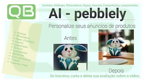 AI ou IA - Pebblely - Tenha seus produtos com imagens profissionais