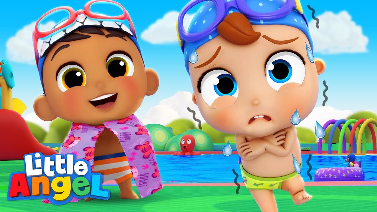 Play Nice at the Pool | Little Angel Kids Songs & Nursery Rhymes