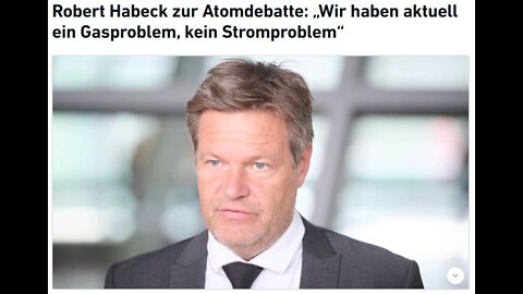 Habeck verschärft die Gaskriese