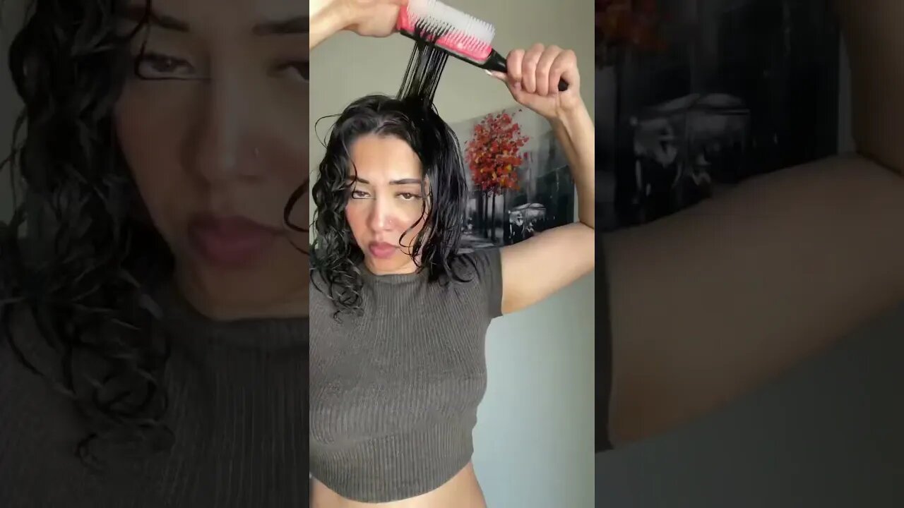 Brush test 🔥 | Curly hair | easy hairstyle | subscribe us for more #hair