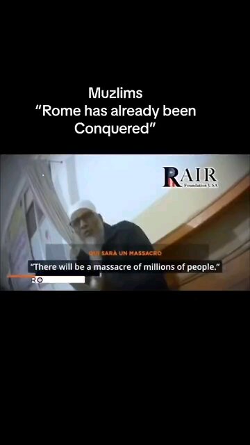 Rome has already been Conquered! And most of Europe too. Don't let the US be next! STOP THE LEFT!