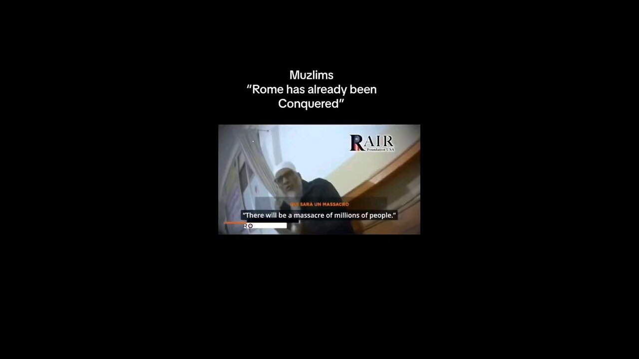 Rome has already been Conquered! And most of Europe too. Don't let the US be next! STOP THE LEFT!