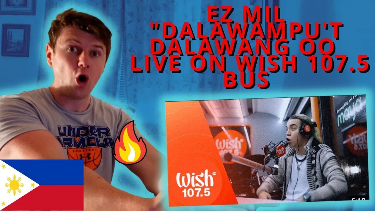 🇵ðŸ‡Ez Mil performs "Dalawampu't Dalawang Oo (2200)" LIVE on Wish 107.5 Bus((IRISH🇮🇪 GUY REACTS!!))