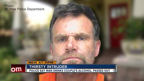 Florida man breaks into home, steals alcohol, falls asleep on couch