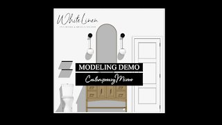 Modeling Demo | Contemporary Mirror