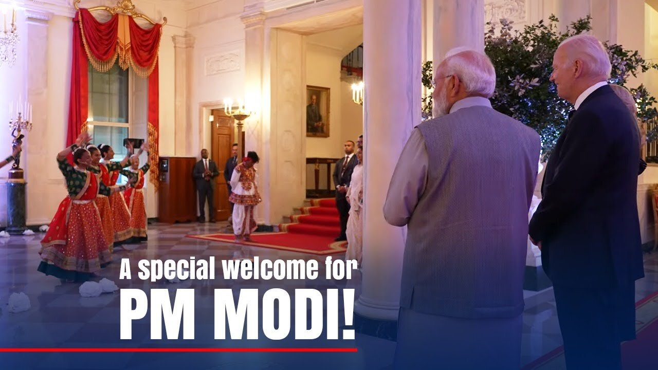 Special moments from PM Modi's warm welcome at the White House