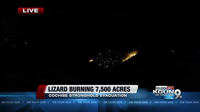 Lizard Fire causes evacuations in Dragoon, a new shelter has been set up