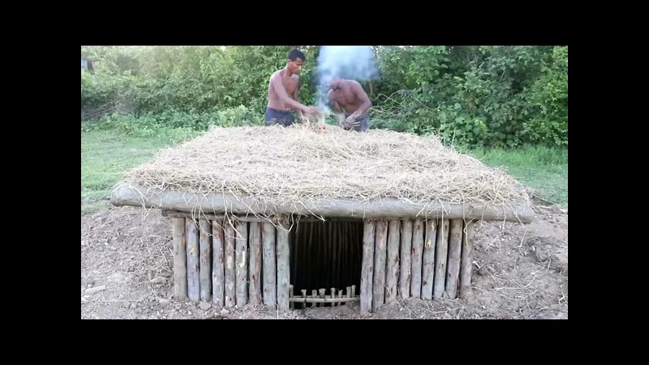 Ancient & Primitive Building skills #3 swimming pool